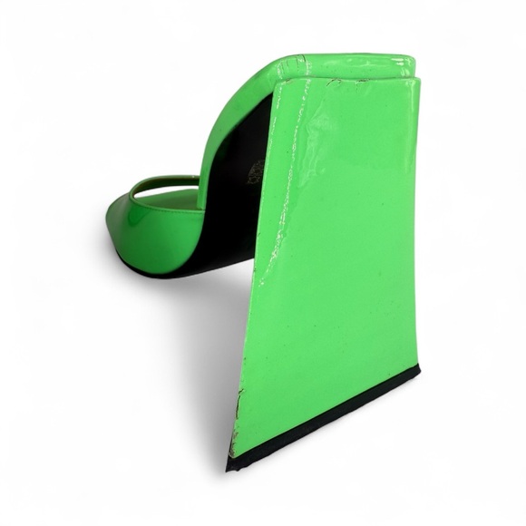 ATTICO Green  Patent Leather Devon Mules IT40 - Picture 6 of 10